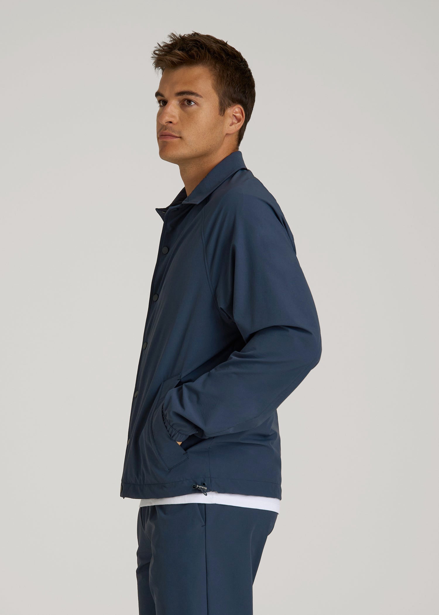 Flex Nylon Collared Jacket for Tall Men | American Tall