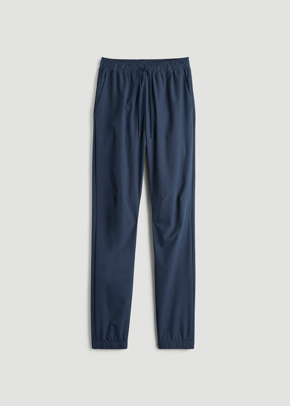Flex Nylon Joggers for Tall Men in Navy Blue