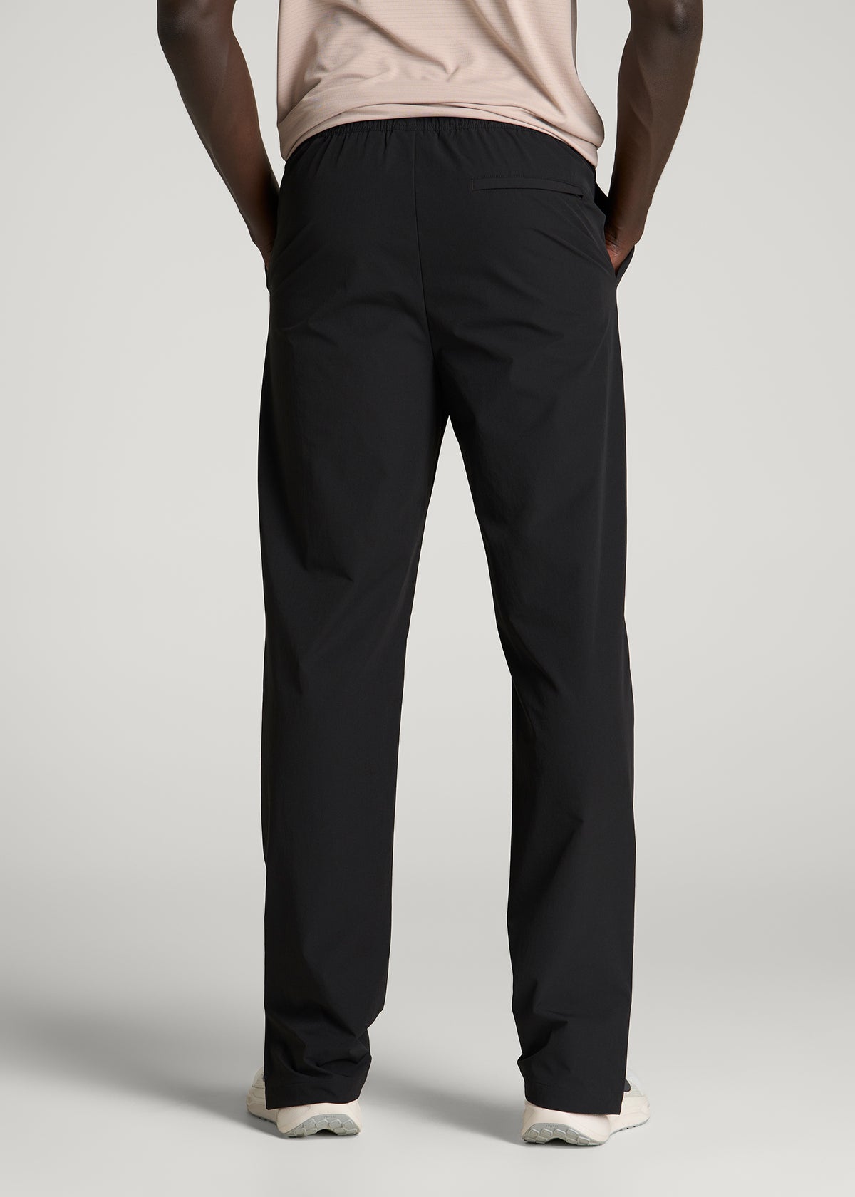 Flex Nylon Pants for Tall Men in Black