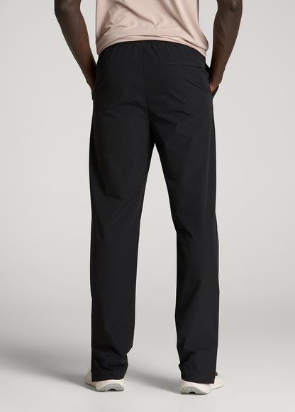 Flex Nylon Pants for Tall Men in Black