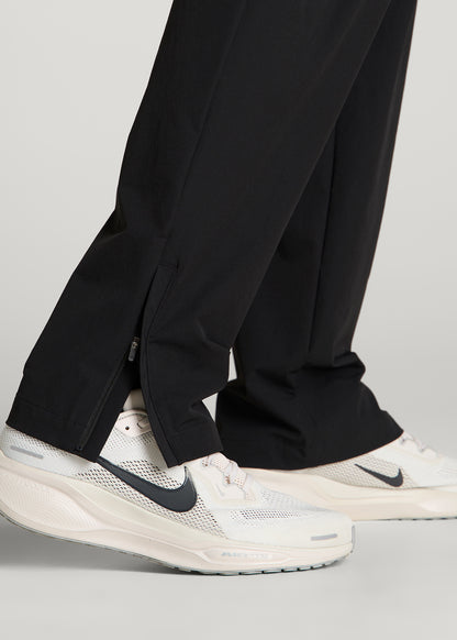 Flex Nylon Pants for Tall Men in Black