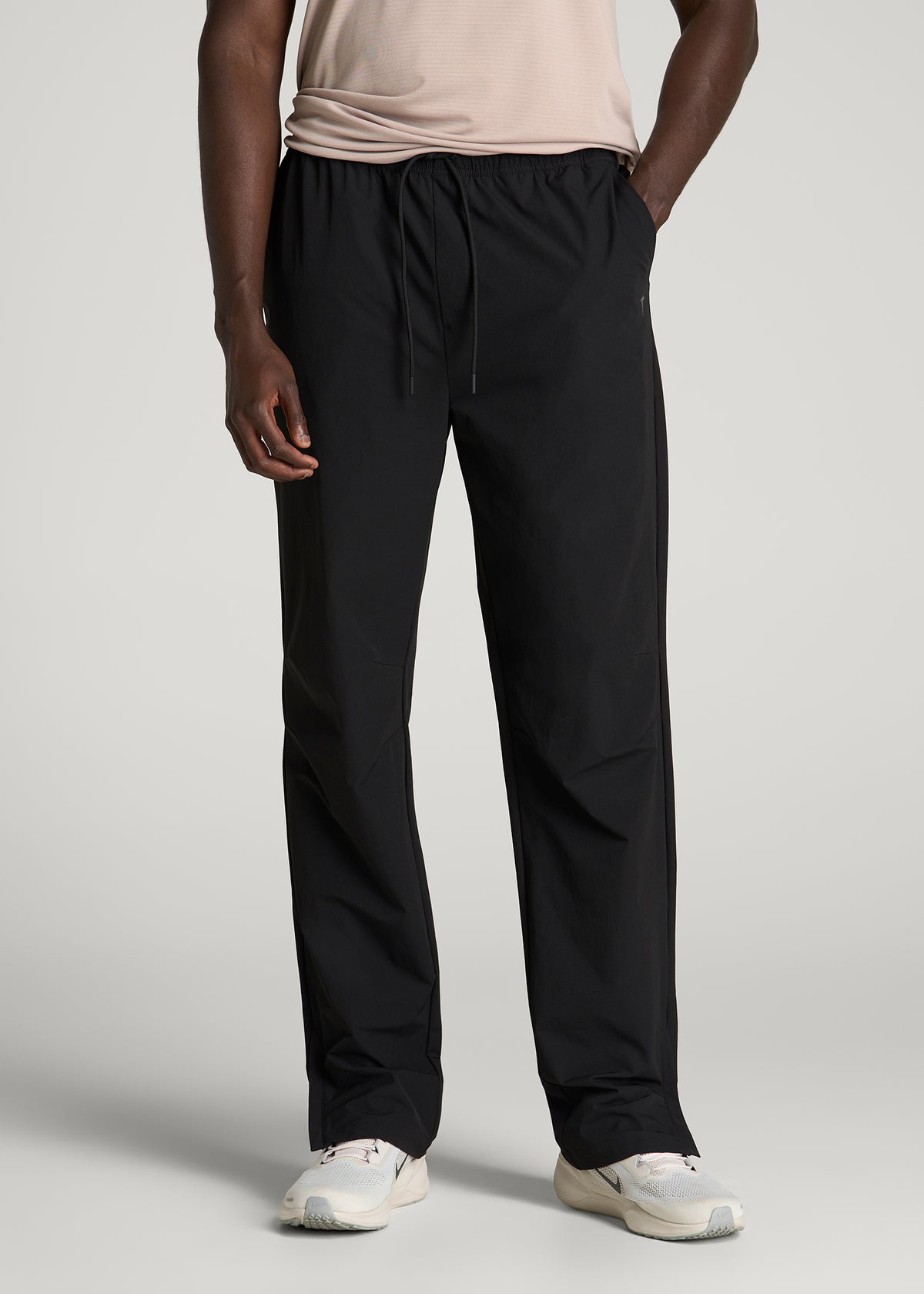 Flex Nylon Pants for Tall Men in Black