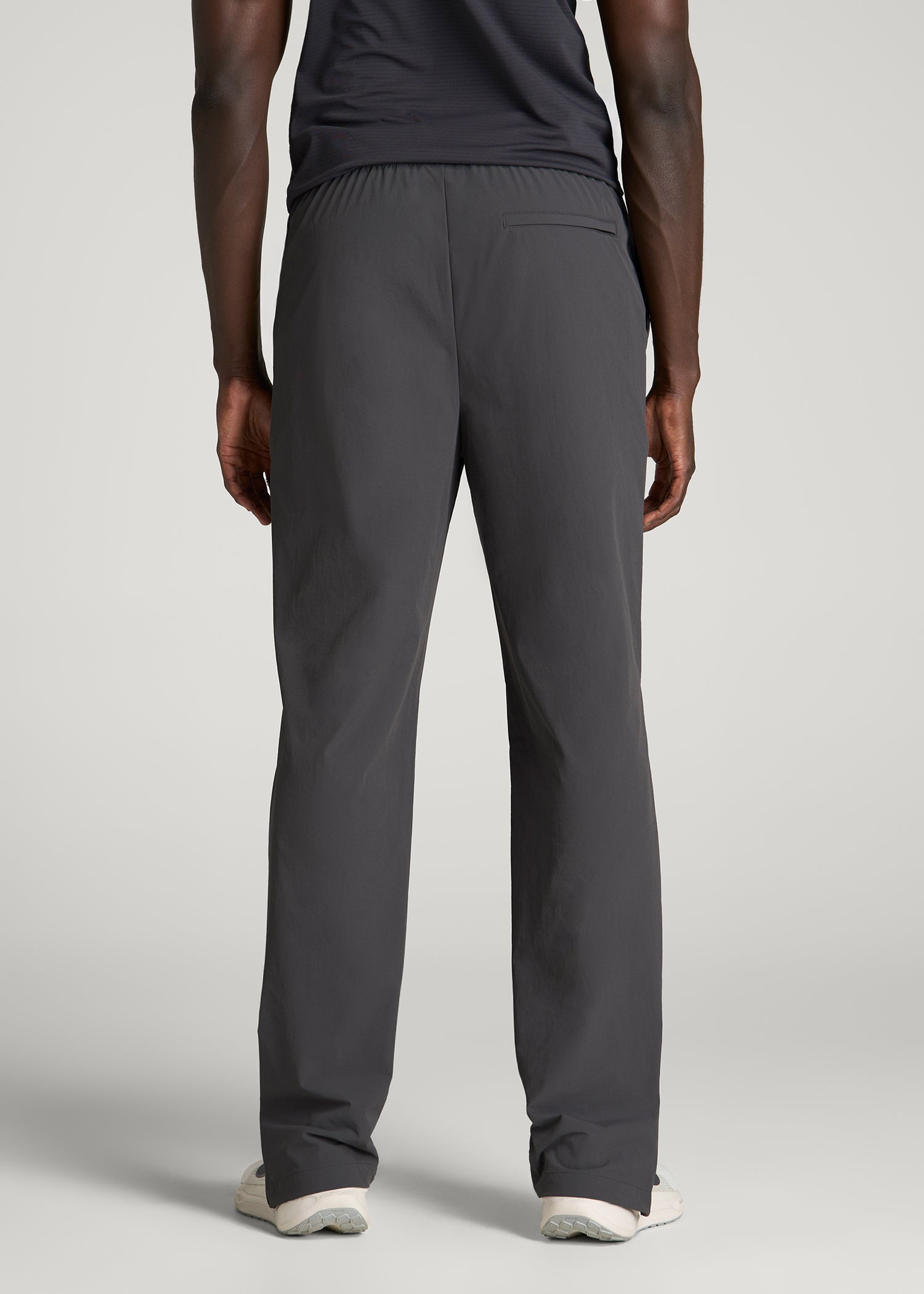Flex Nylon Pants for Tall Men in Iron Grey