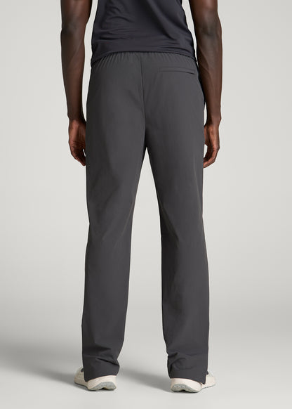 Flex Nylon Pants for Tall Men in Iron Grey