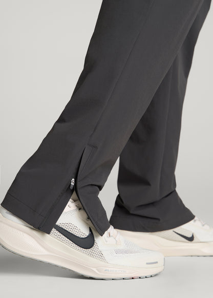 Flex Nylon Pants for Tall Men in Iron Grey