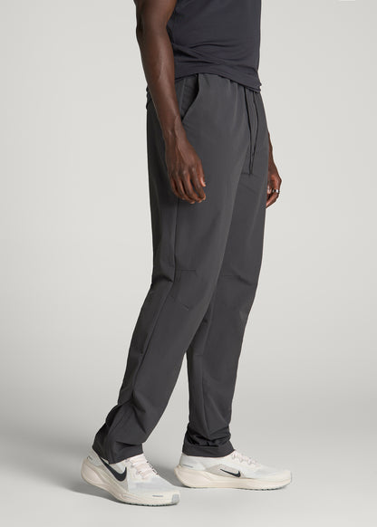 Flex Nylon Pants for Tall Men in Iron Grey