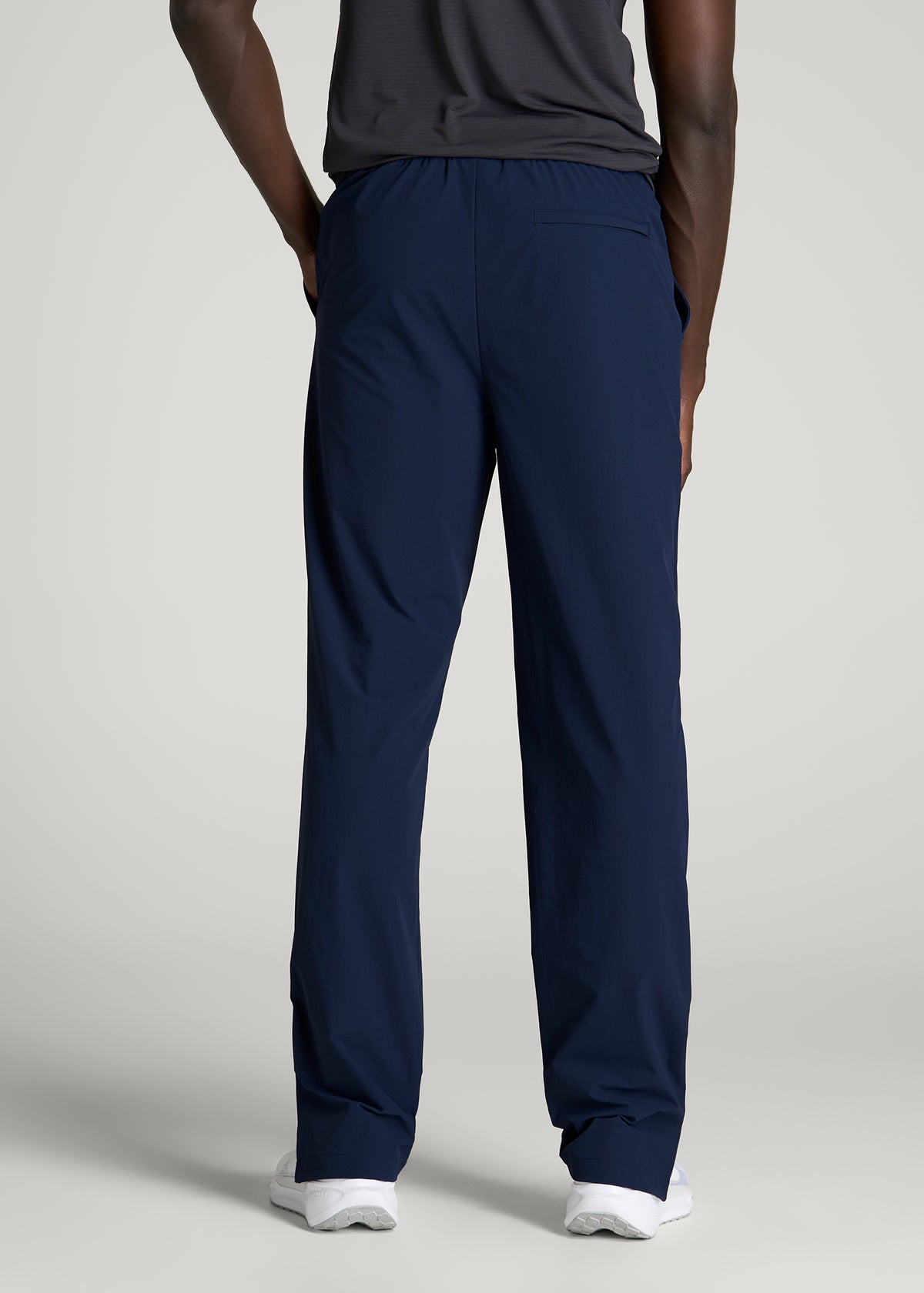 Flex Nylon Pants for Tall Men in Navy Blue