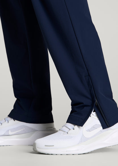 Flex Nylon Pants for Tall Men in Navy Blue