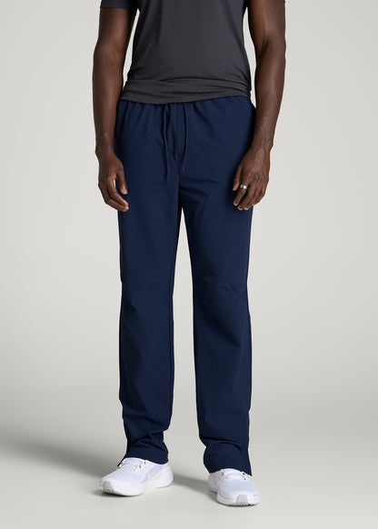 Flex Nylon Pants for Tall Men in Navy Blue