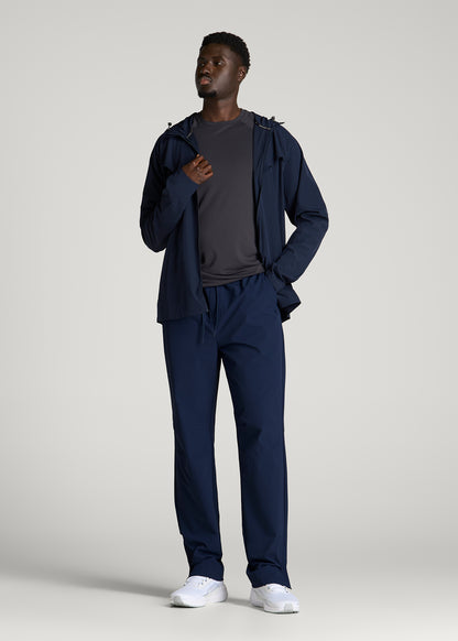 Flex Nylon Pants for Tall Men in Navy Blue