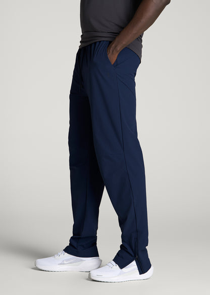 Flex Nylon Pants for Tall Men in Navy Blue