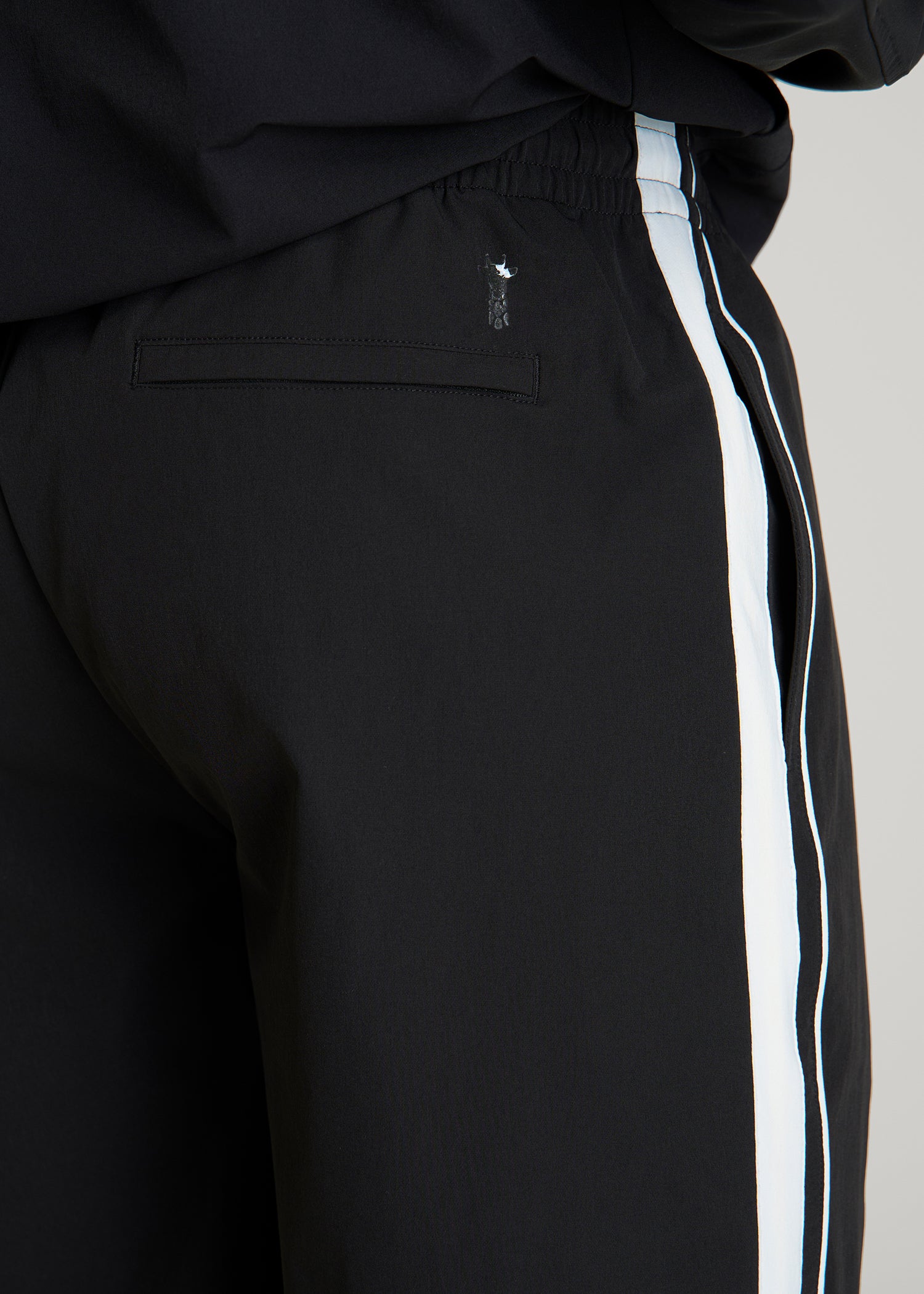 Flex Nylon Short for Tall Men in Black