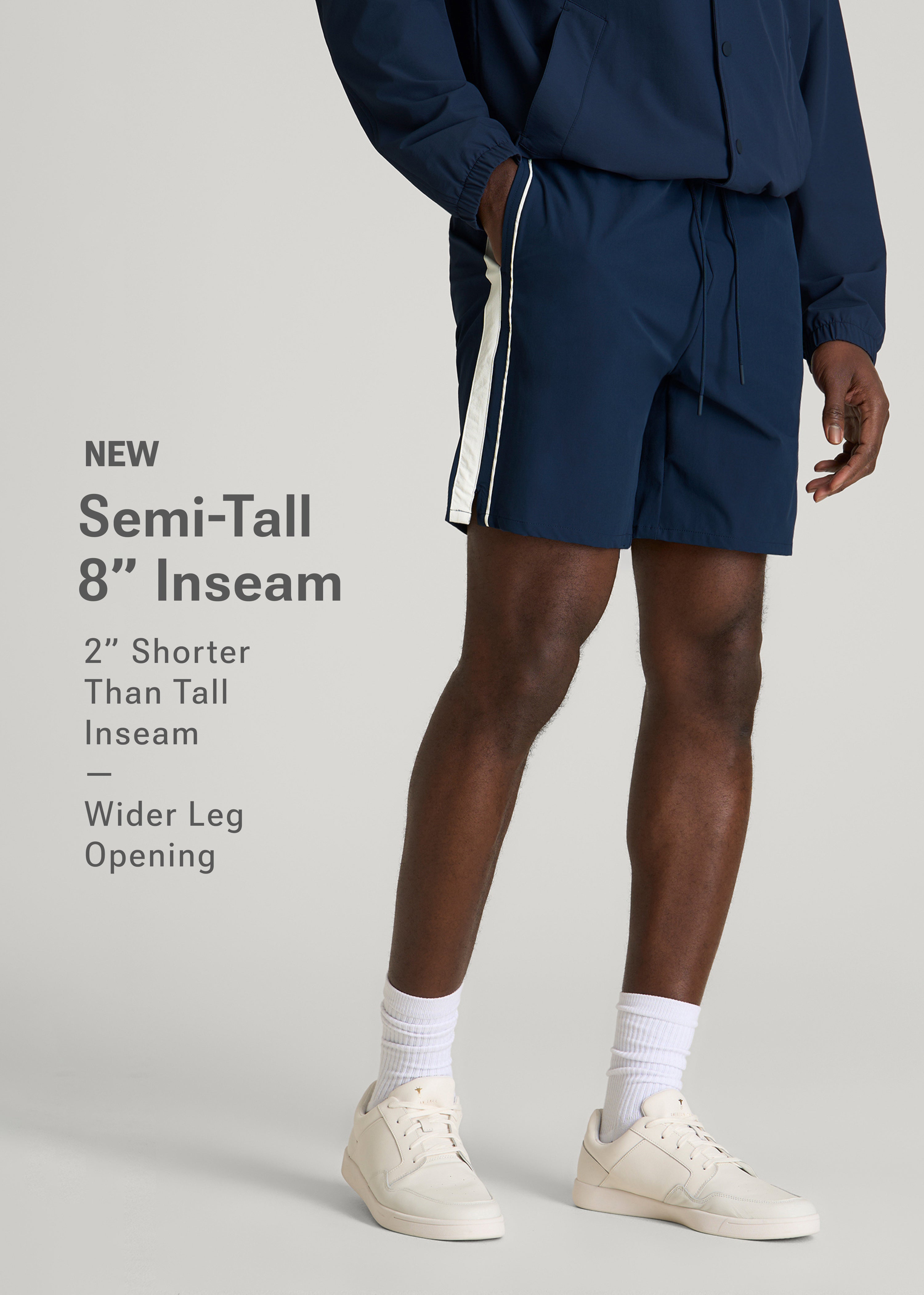 Flex Nylon Shorts for Tall Men | American Tall