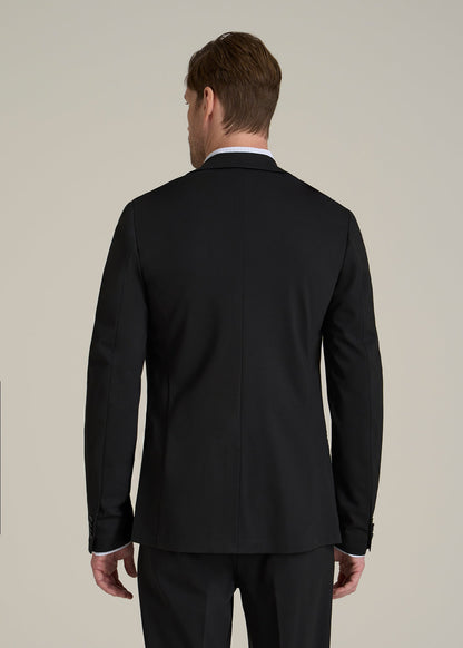 Flex Tech Suit Jacket for Tall Men in Black