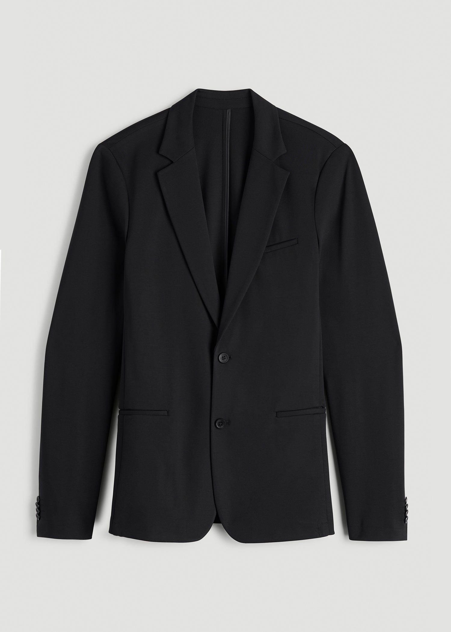 Flex Tech Suit Jacket for Tall Men in Black