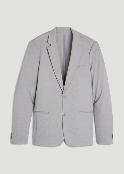 Flex Tech Suit Jacket for Tall Men in Ice Grey Nailhead