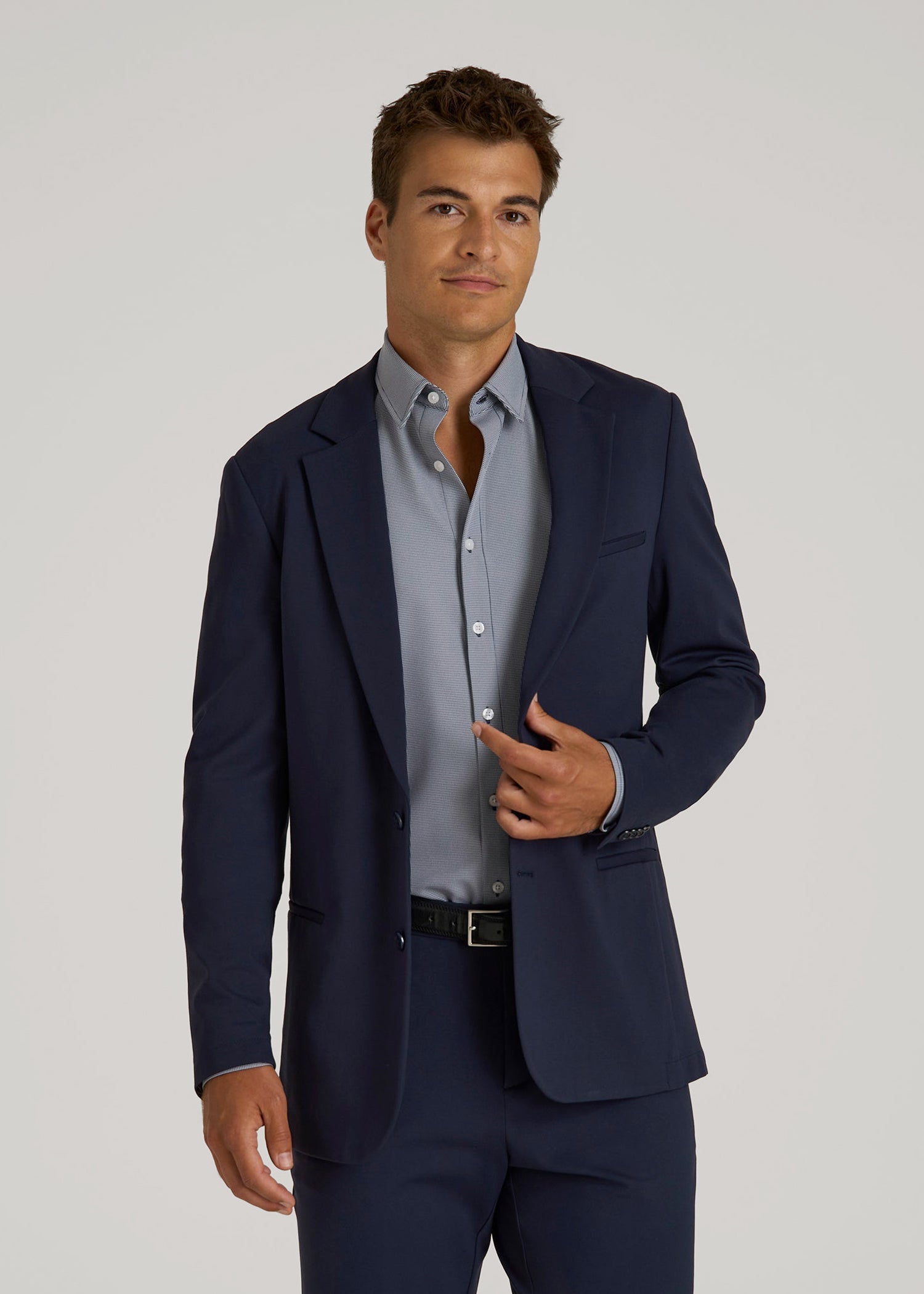 Flex Tech Suit Jacket for Tall Men in Navy
