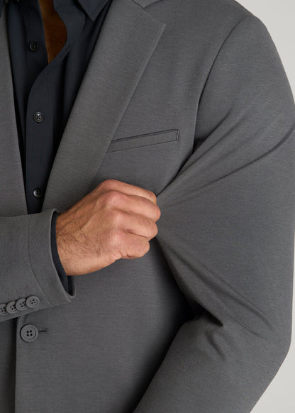 Flex Tech Suit Jacket for Tall Men in Slate Nailhead