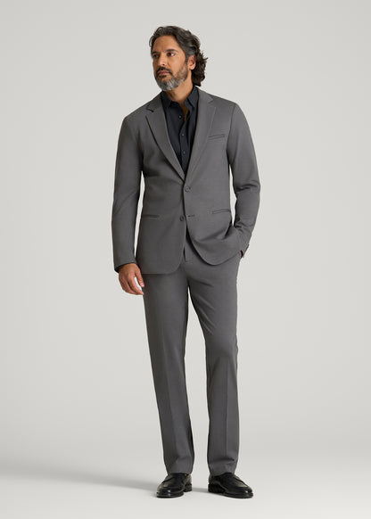Flex Tech Suit Jacket for Tall Men in Slate Nailhead