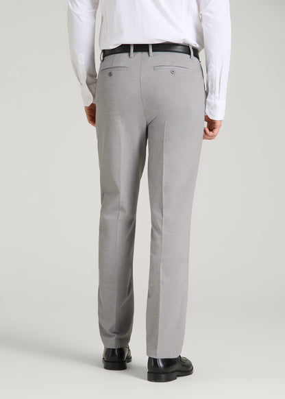 Flex Tech Suit Pants for Tall Men in Ice Grey Nailhead
