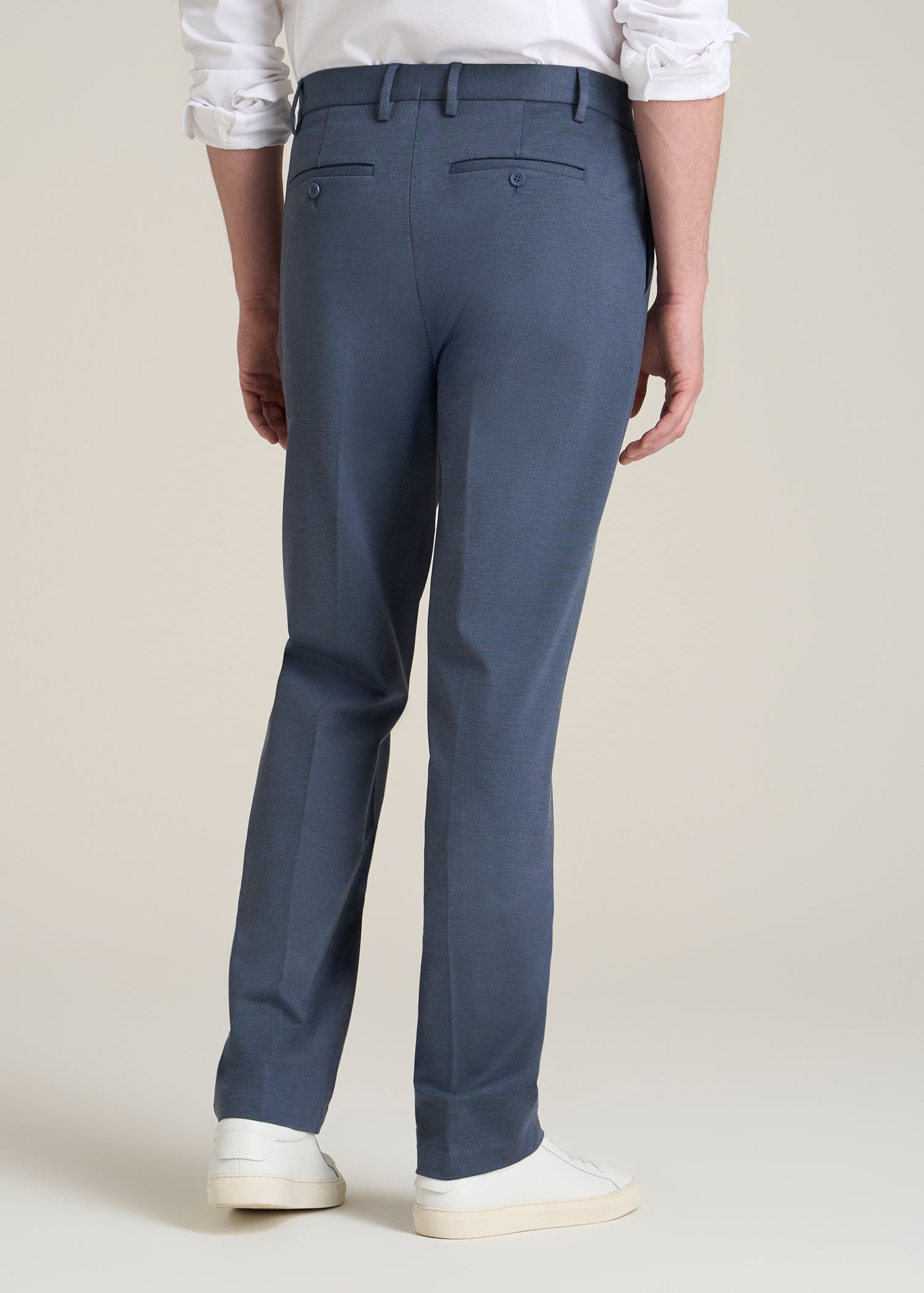 Flex Tech Suit Pants for Tall Men in Medium Blue Nailhead