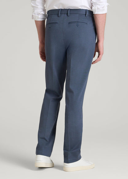 Flex Tech Suit Pants for Tall Men in Medium Blue Nailhead