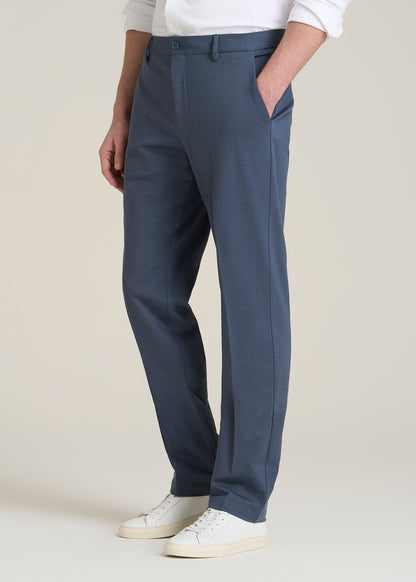 Flex Tech Suit Pants for Tall Men in Medium Blue Nailhead