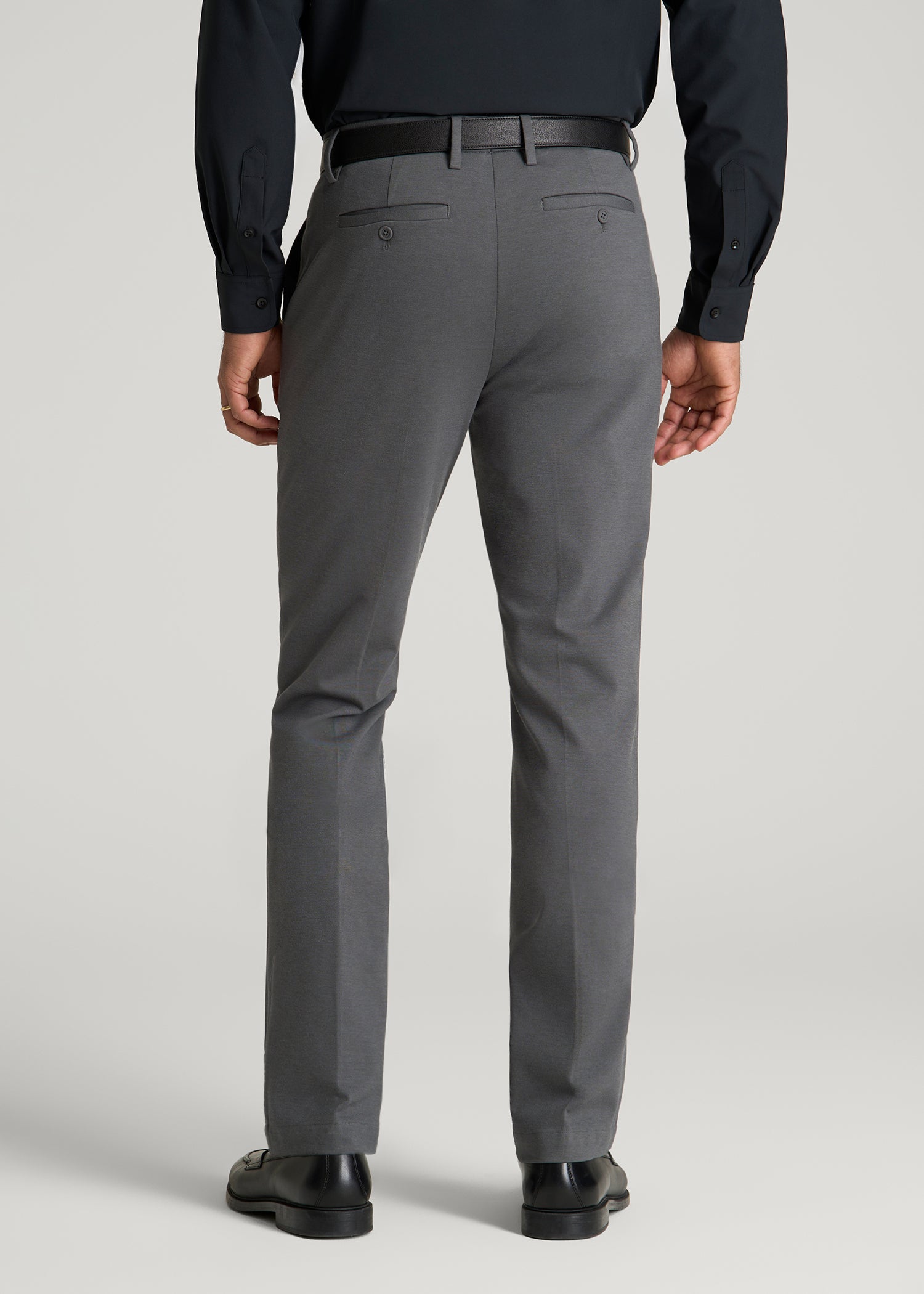 Flex Tech Suit Pants for Tall Men in Slate Nailhead 42 / 38 / Slate Nailhead