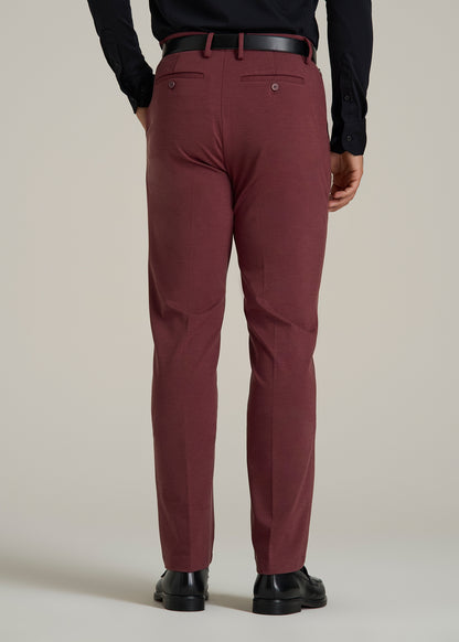 Flex Tech Suit Pants for Tall Men in Tawny Port Nailhead