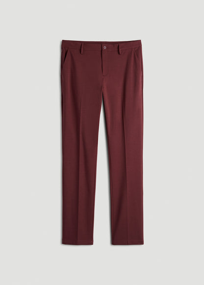 Flex Tech Suit Pants for Tall Men in Tawny Port Nailhead
