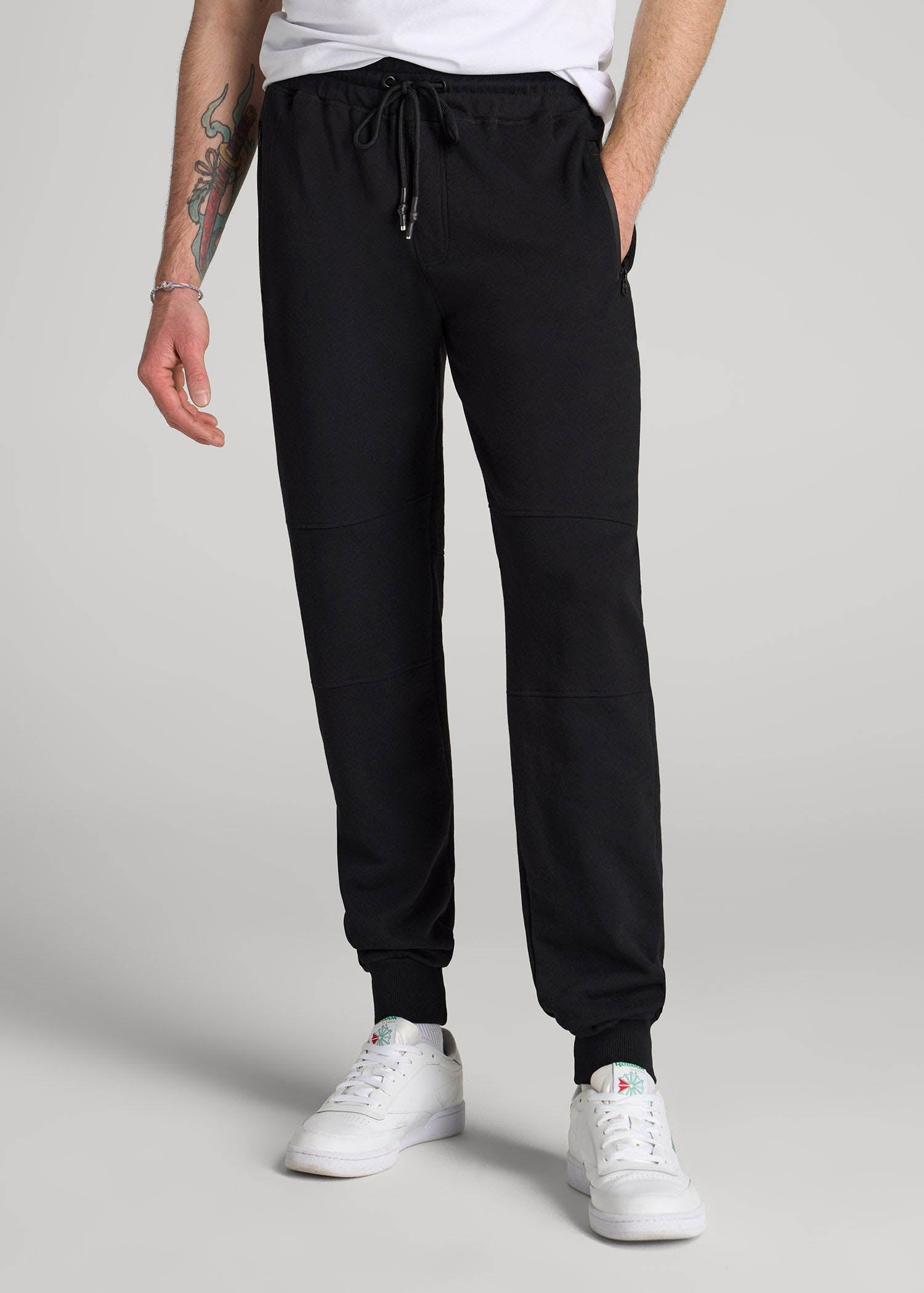 Wearever French Terry Men's Tall Joggers Black | American Tall