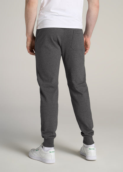 Wearever French Terry Joggers for Tall Men in Charcoal Mix