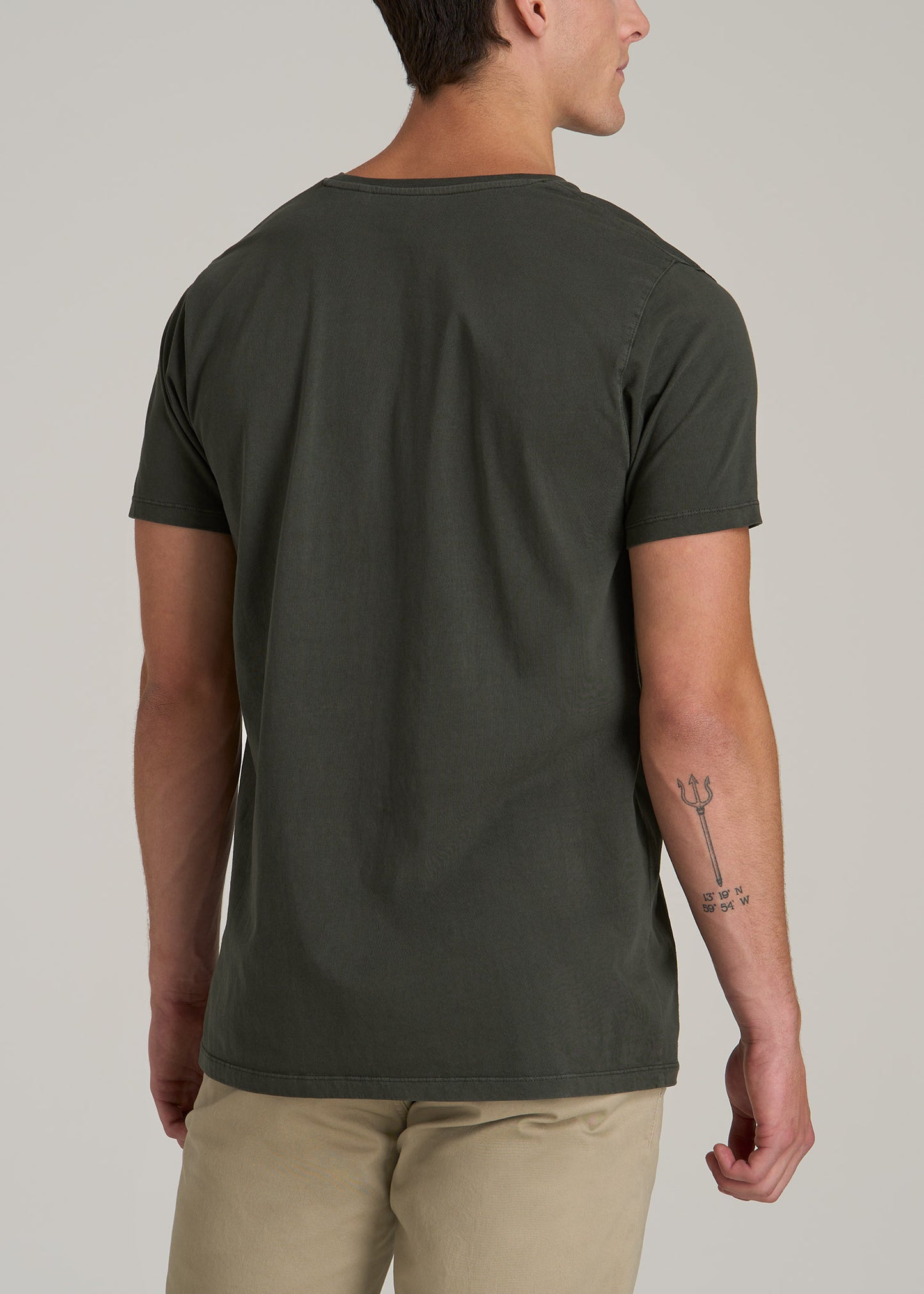 MODERN-FIT Garment Dyed Cotton Men's Tall T-Shirt in Pine Grove