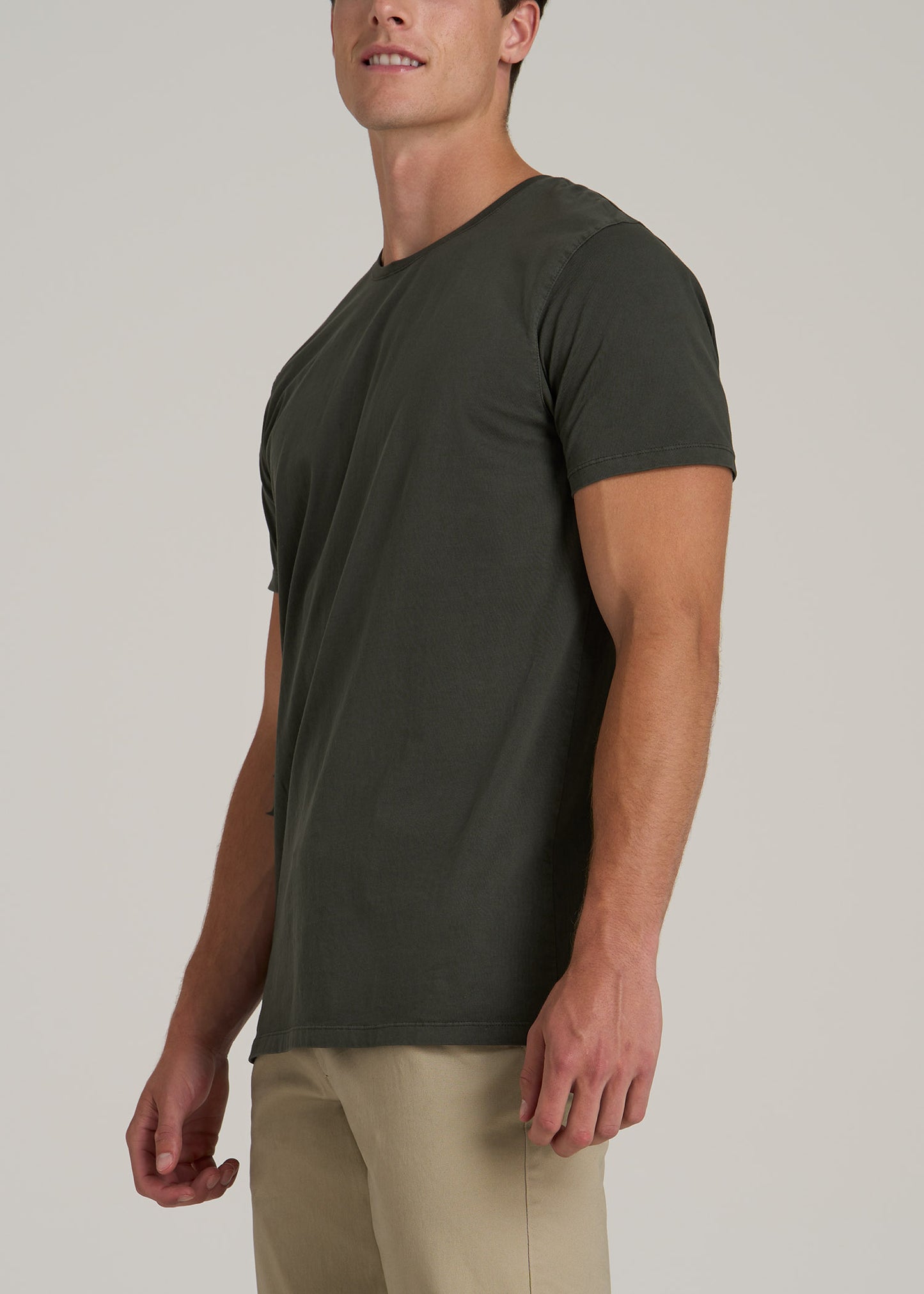 MODERN-FIT Garment Dyed Cotton Men's Tall T-Shirt in Pine Grove