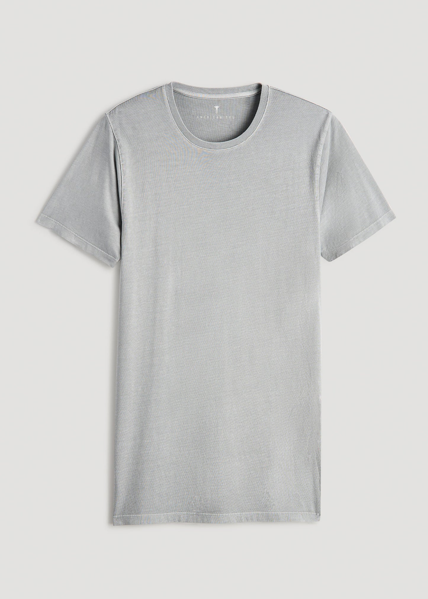 MODERN-FIT Garment Dyed Cotton Men's Tall T-Shirt in Sustained Grey