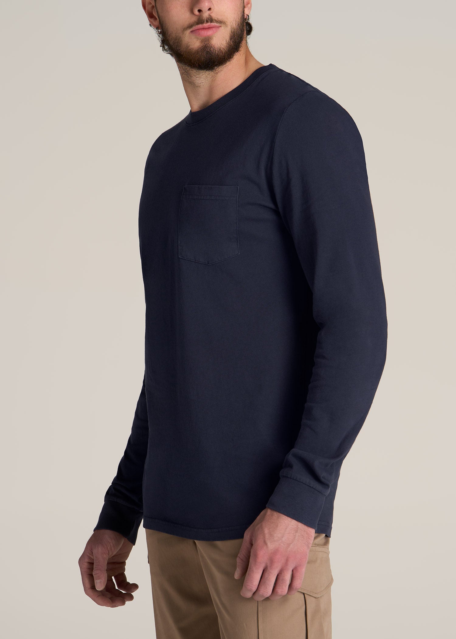 American-Tall-Men-Garment-Dyed-Long-Sleeve-Pocket-Tee-Evening-Blue-Side