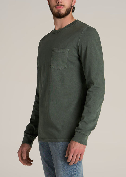 American-Tall-Men-Garment-Dyed-Long-Sleeve-Pocket-Tee-Spring-Olive-Side