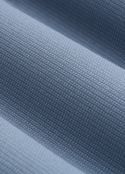 Textured Garment Washed Stretch Cotton Suit Pants for Tall Men in Chambray