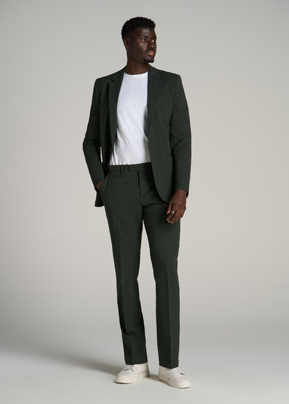 men olive green dress pants Relaxed Dusty Olive Linen-blend Suit Pant