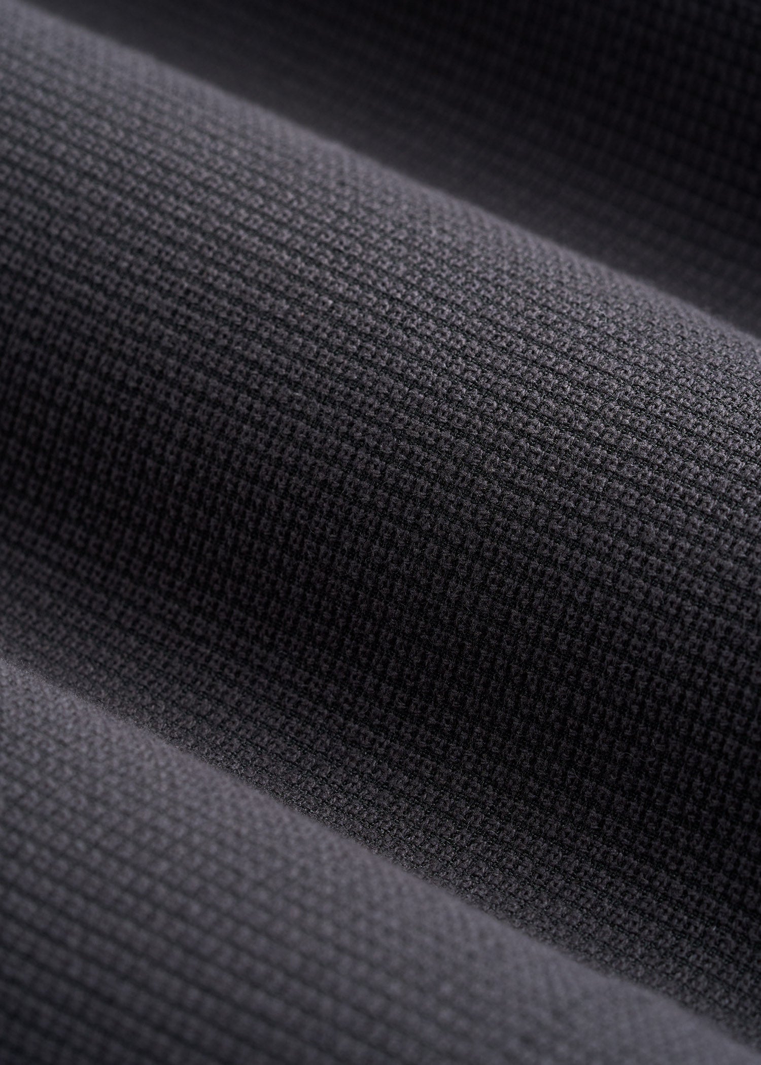 Textured Garment Washed Stretch Cotton Suit Pants for Tall Men in Iron Grey