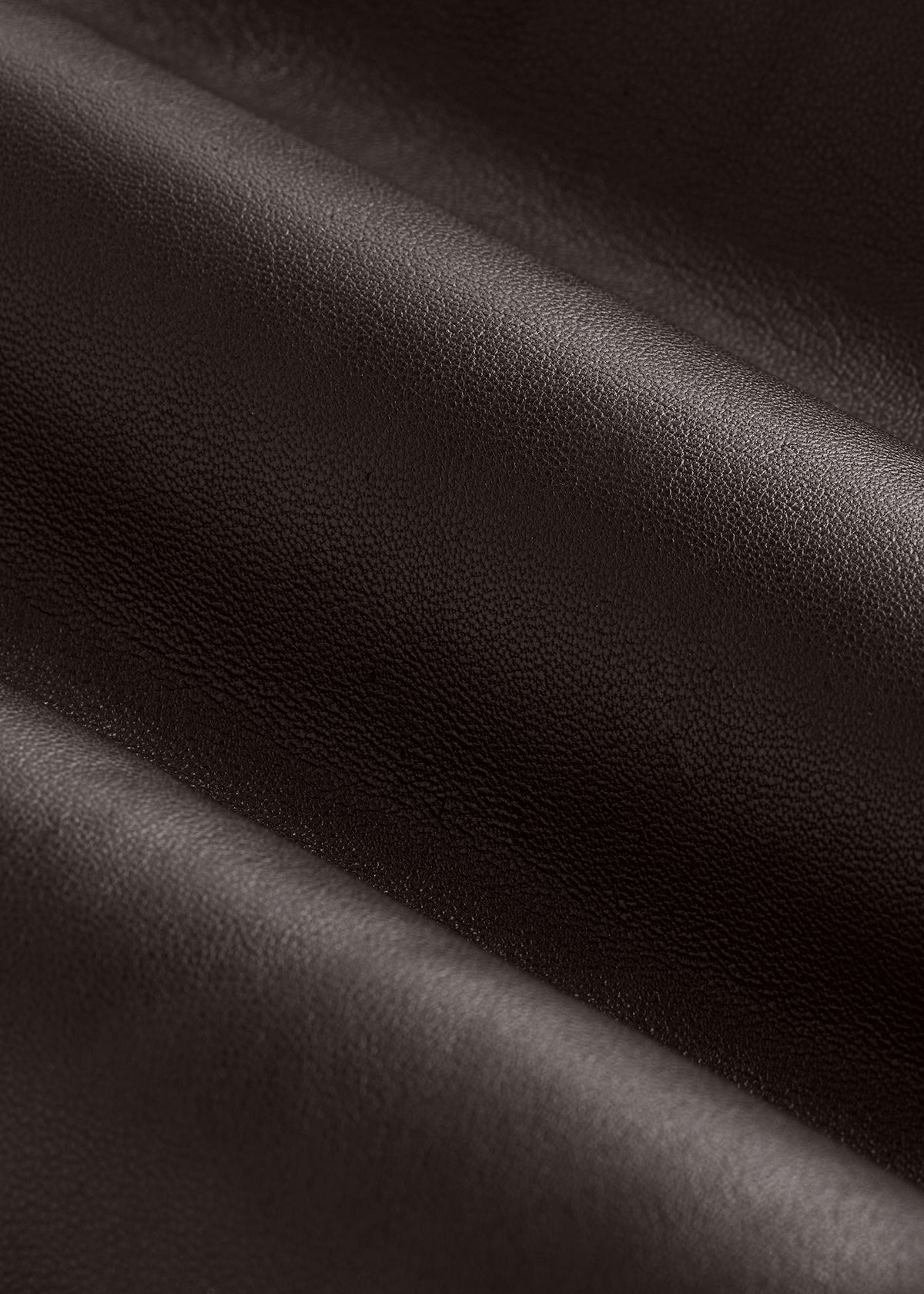 Genuine Leather Hooded Bomber for Tall Men in Deep Espresso