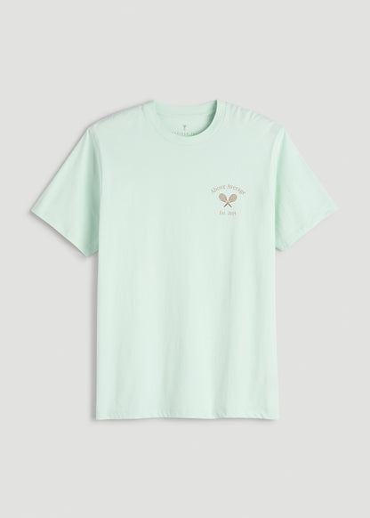 Country Club Graphic Tee for Tall Men in Blue