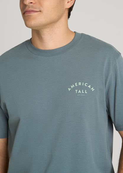 Giraffe Graphic Tee for Tall Men in Trooper