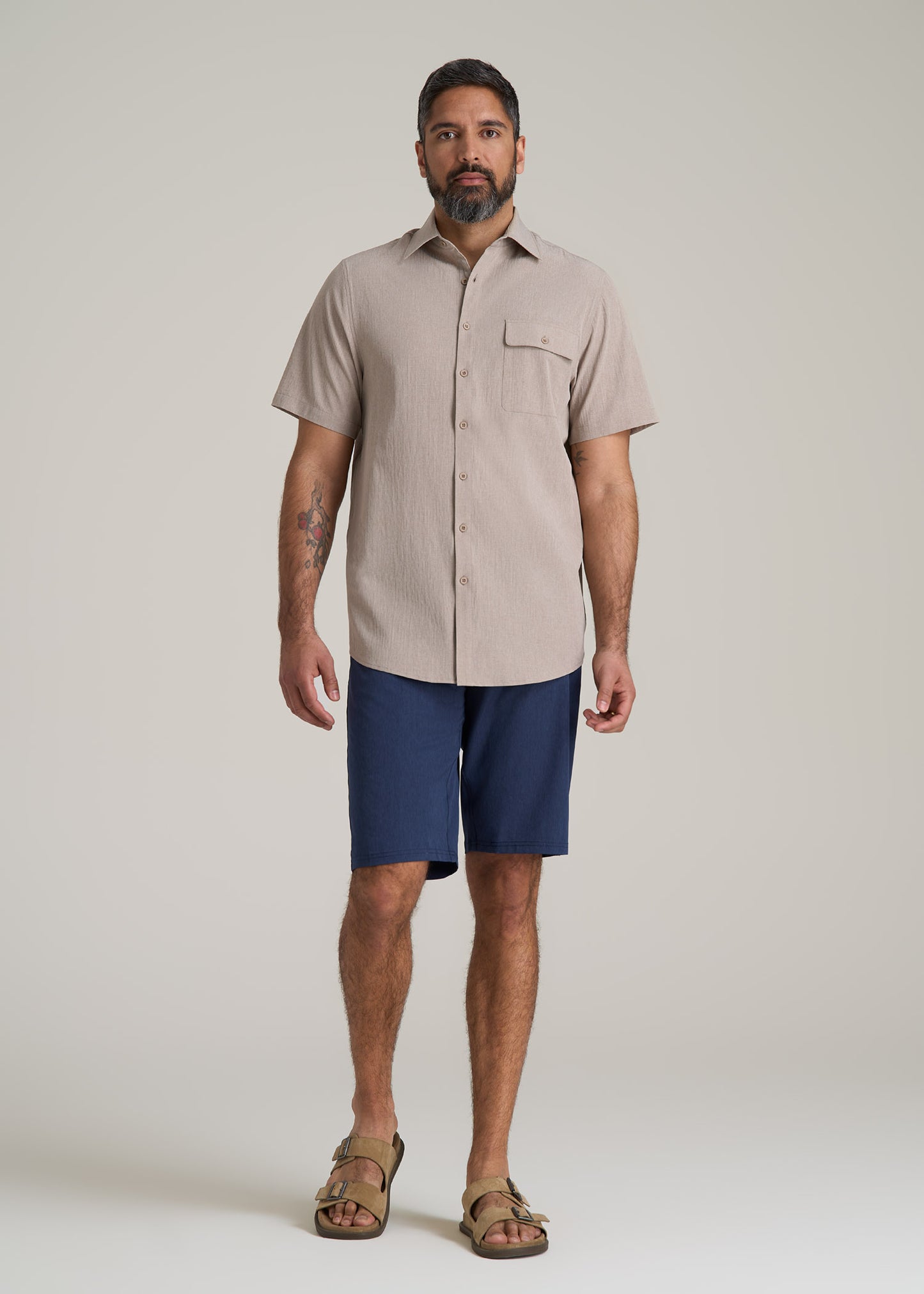 LJ&S Great Lakes Sport Shirt for Tall Men in Atmosphere