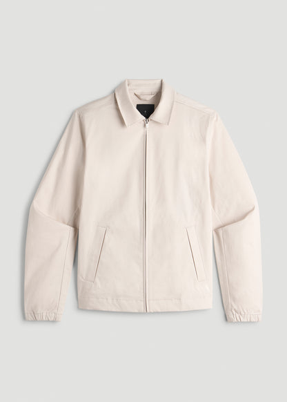 Harrington Jacket for Tall Men in Crystal Sand