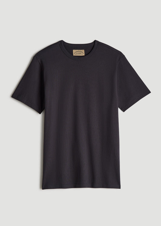 LJ&S Heavyweight RELAXED-FIT Tall Tee in Vintage Midnight Navy