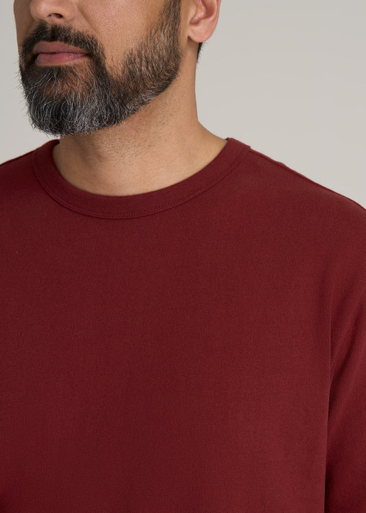 LJ&S Heavyweight RELAXED-FIT Tall Tee in Sumac Red