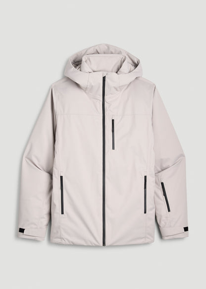 Insulated Ski Jacket for Tall Men in Evergrey