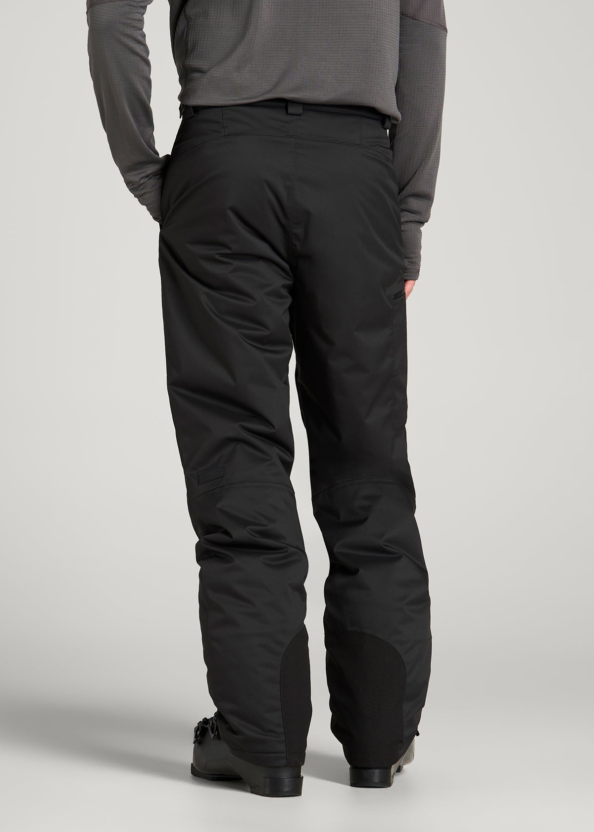 Insulated Ski Pants for Tall Men in Black