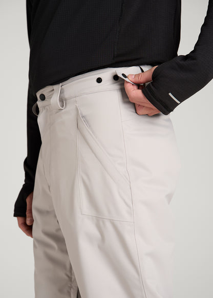 Insulated Ski Pants for Tall Men in Evergrey